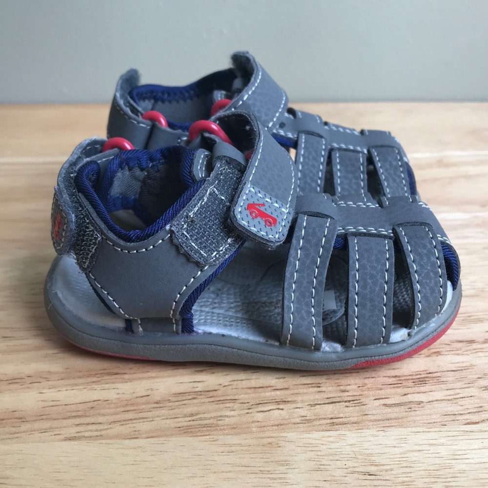 See Kai Run Cyrus III Gray Sandals Toddler Size: 4